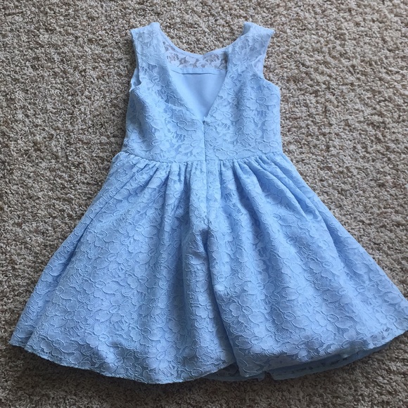 Pippa & Julie Blue Lace Dress - Picture 5 of 6